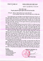 Bí Thư Tỉnh ủy Thái Thanh Quý kêu gọi ủng hộ, giúp đỡ người nghèo đón Tết Tân Sửu 2021