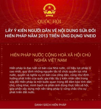 Công an Nghệ An: Hướng dẫn người dân tham gia góp ý dự thảo sửa đổi, bổ sung Hiến pháp năm 2013 trên ứng dụng VneID